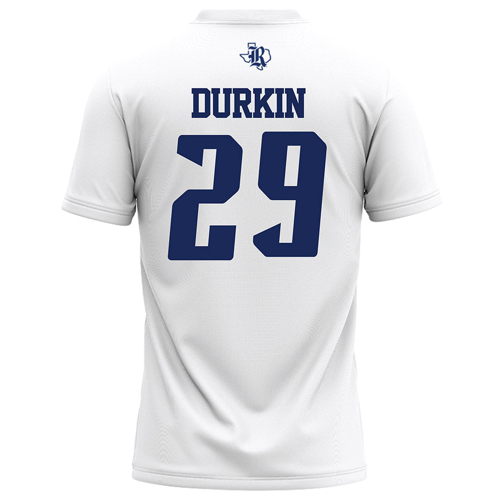 Rice - NCAA Football : Charlie Durkin - White Football Jersey-1