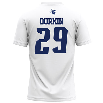 Rice - NCAA Football : Charlie Durkin - White Football Jersey-1