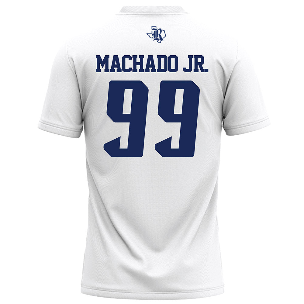 Rice - NCAA Football : Jesus Machado Jr. - White Football Jersey-1