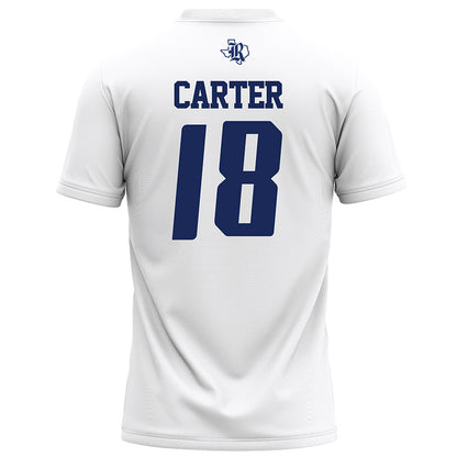 Rice - NCAA Football : Owen Carter - White Football Jersey-1