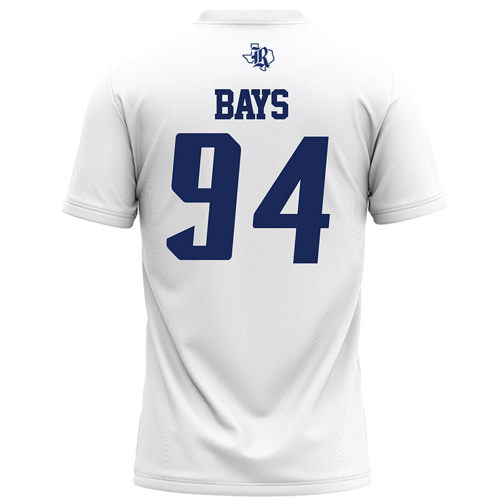 Rice - NCAA Football : Braden Bays - White Football Jersey-1