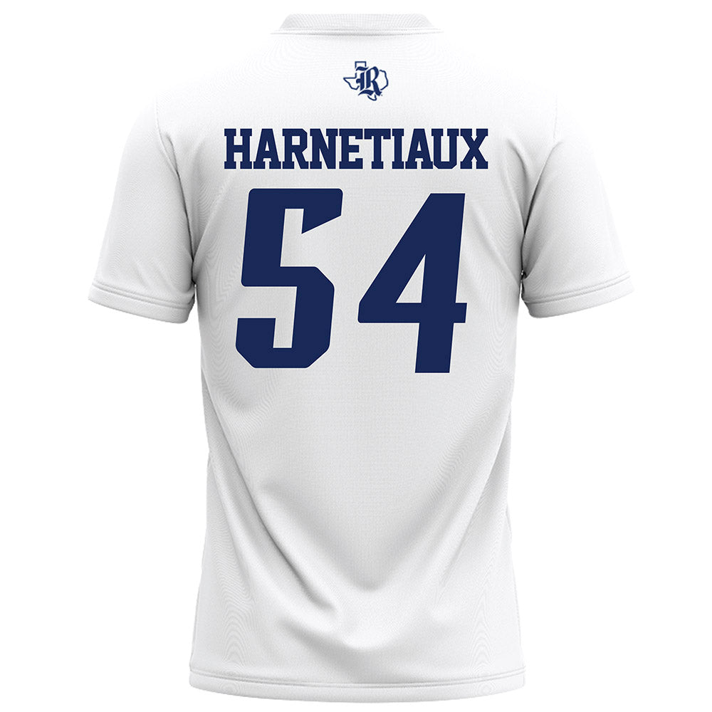 Rice - NCAA Football : Austin Harnetiaux - White Football Jersey-1
