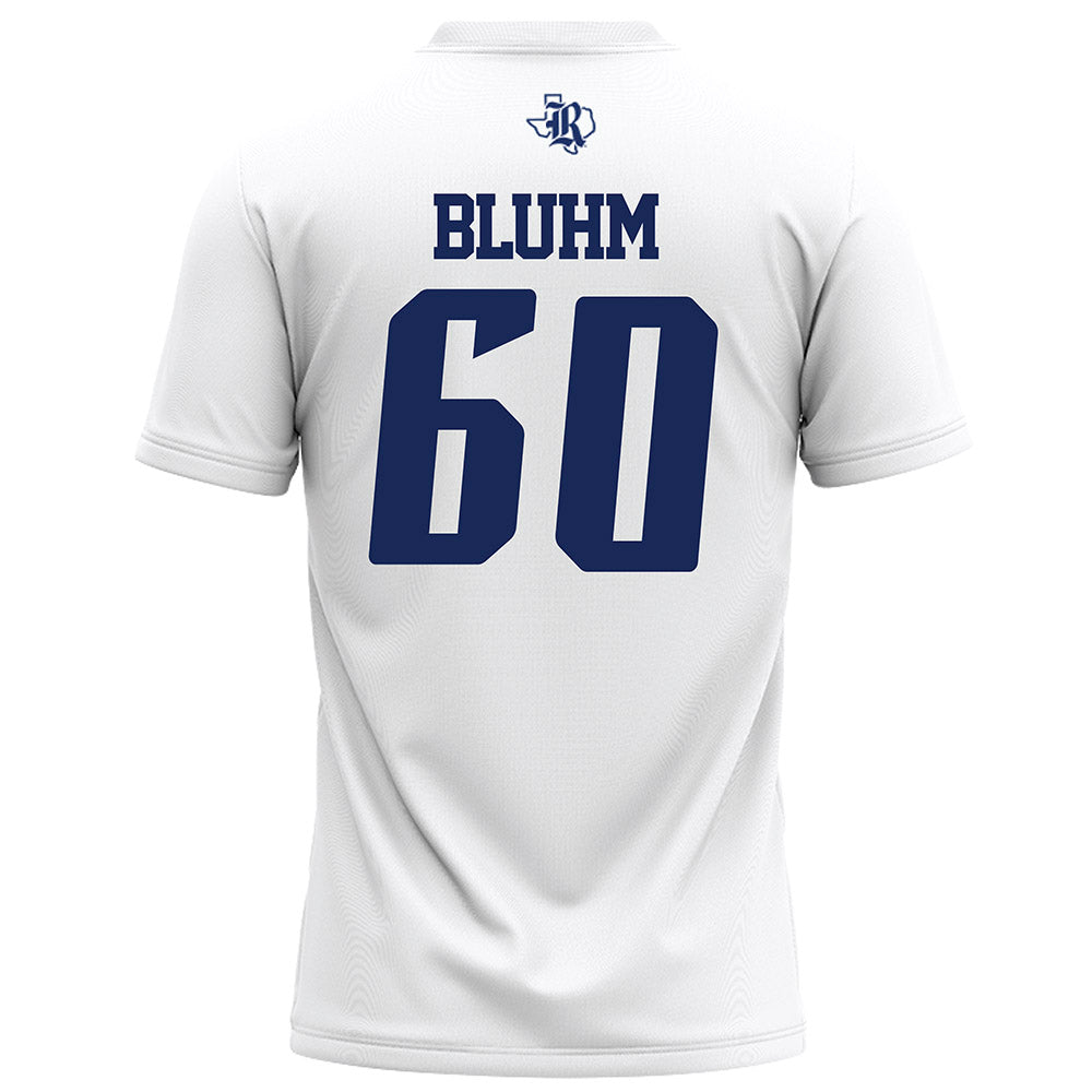 Rice - NCAA Football : Leo Bluhm - White Football Jersey-1