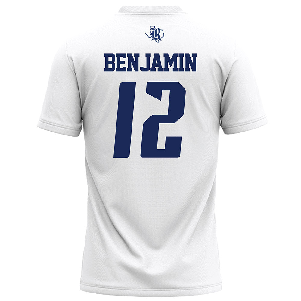 Rice - NCAA Football : Jamir Benjamin - White Football Jersey-1