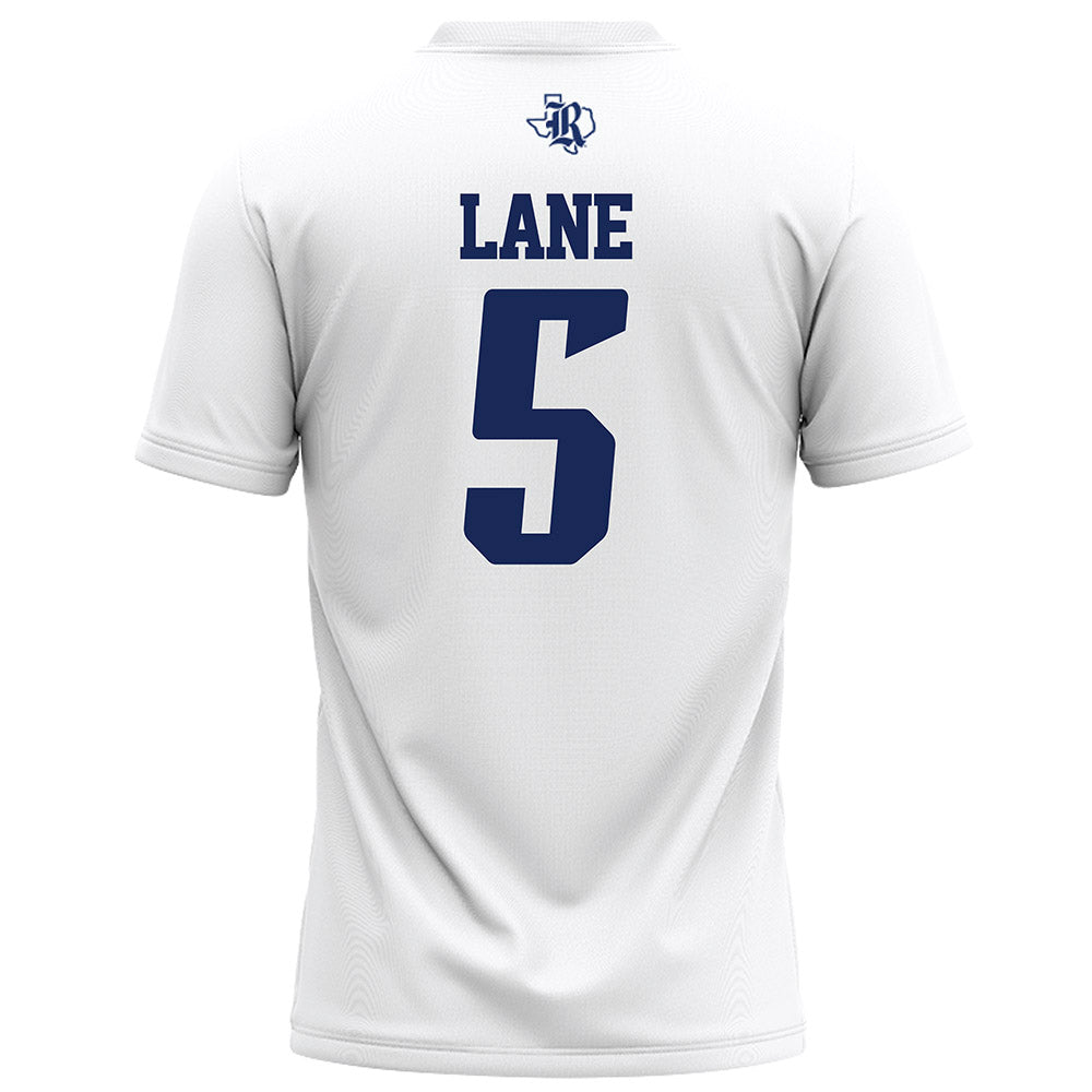 Rice - NCAA Football : Davis Lane - White Football Jersey-1