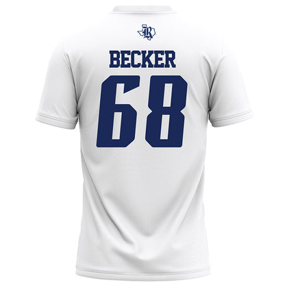 Rice - NCAA Football : Scott Becker - White Football Jersey-1