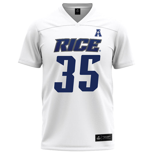 Rice - NCAA Football : Elijah Brown - White Football Jersey-0