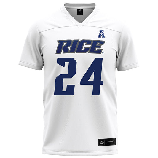 Rice - NCAA Football : Larry DeBose IV - White Football Jersey-0