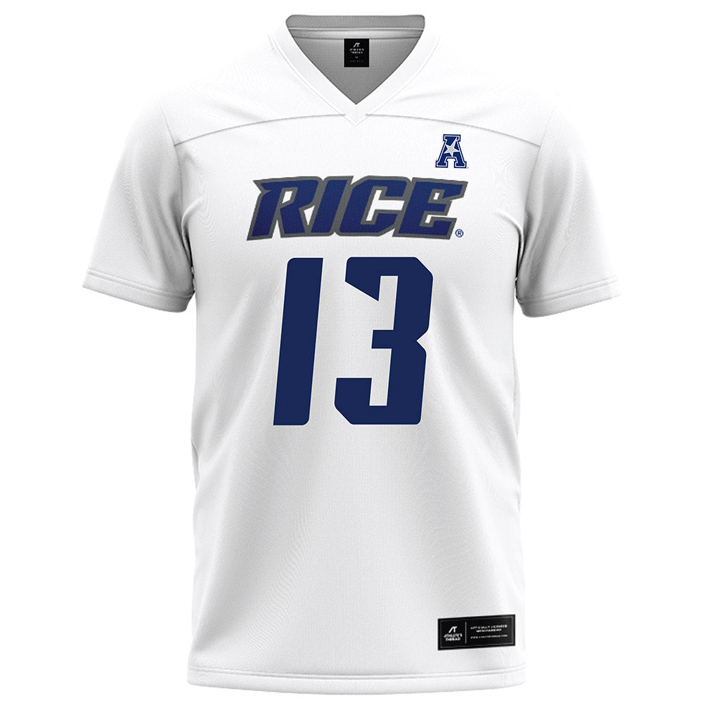 Rice - NCAA Football : Maxwell Mosey - White Football Jersey-0