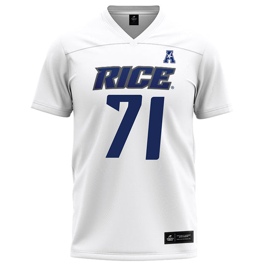 Rice - NCAA Football : Cole Principe - White Football Jersey-0