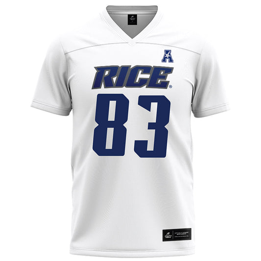 Rice - NCAA Football : Jackson Ranucci - White Football Jersey-0