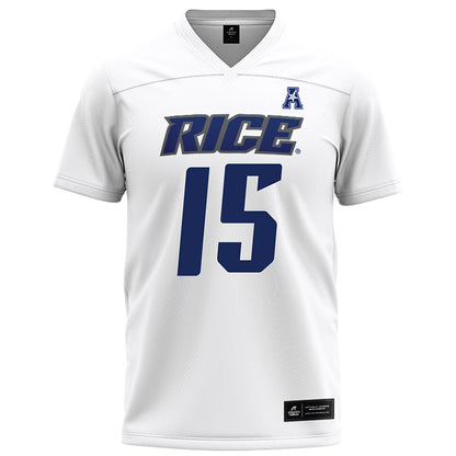 Rice - NCAA Football : Matthew Aribisala - White Football Jersey-0
