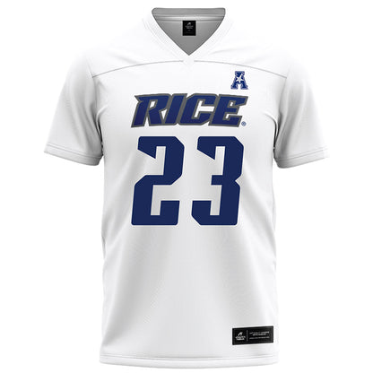 Rice - NCAA Football : Michael Amey III - White Football Jersey-0