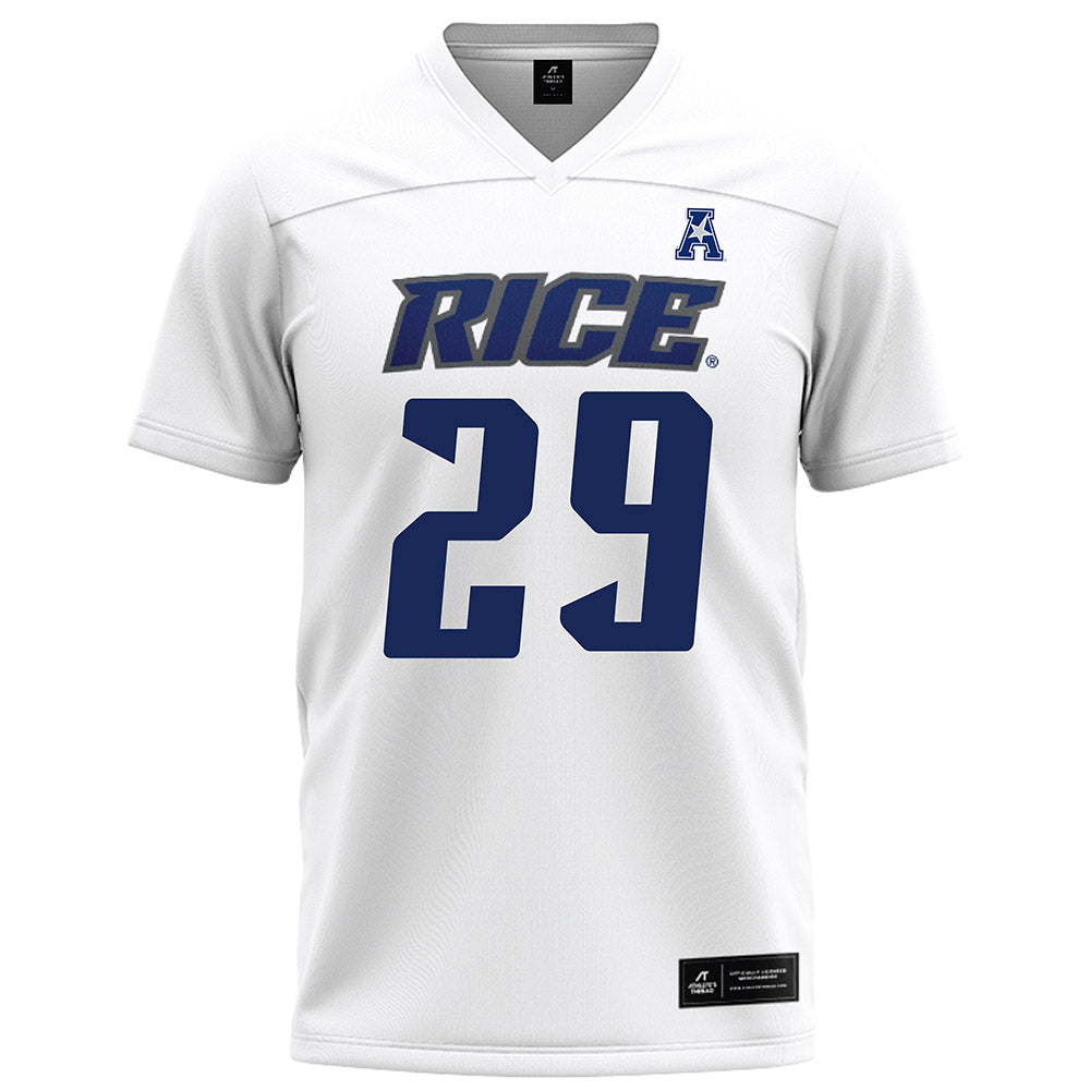 Rice - NCAA Football : Daveon Hook - White Football Jersey-0