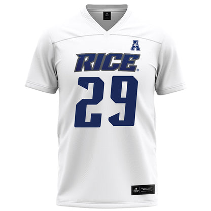 Rice - NCAA Football : Daveon Hook - White Football Jersey-0