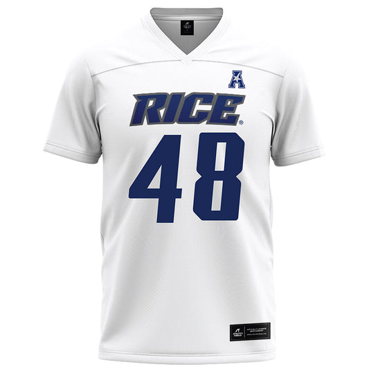 Rice - NCAA Football : Phoenix Derichsweiler - White Football Jersey-0