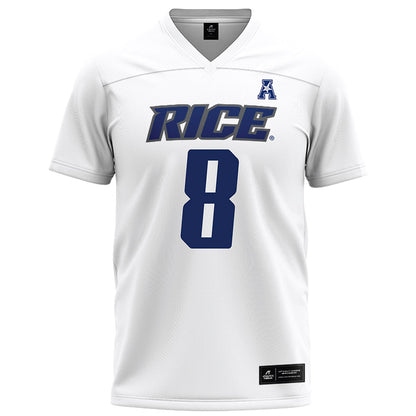 Rice - NCAA Football : Colin Leahey - White Football Jersey-0