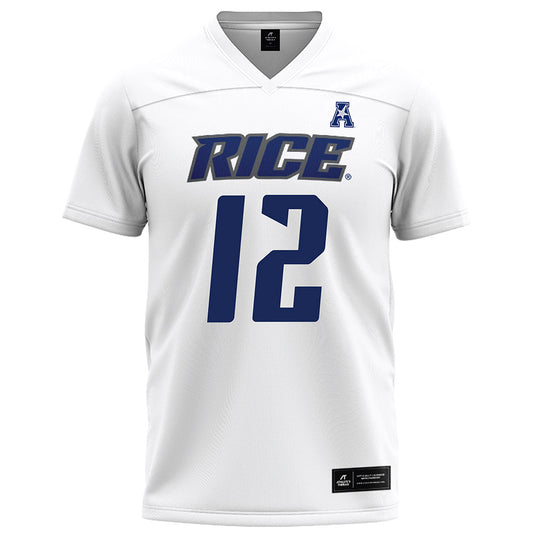 Rice - NCAA Football : Jamir Benjamin - White Football Jersey-0