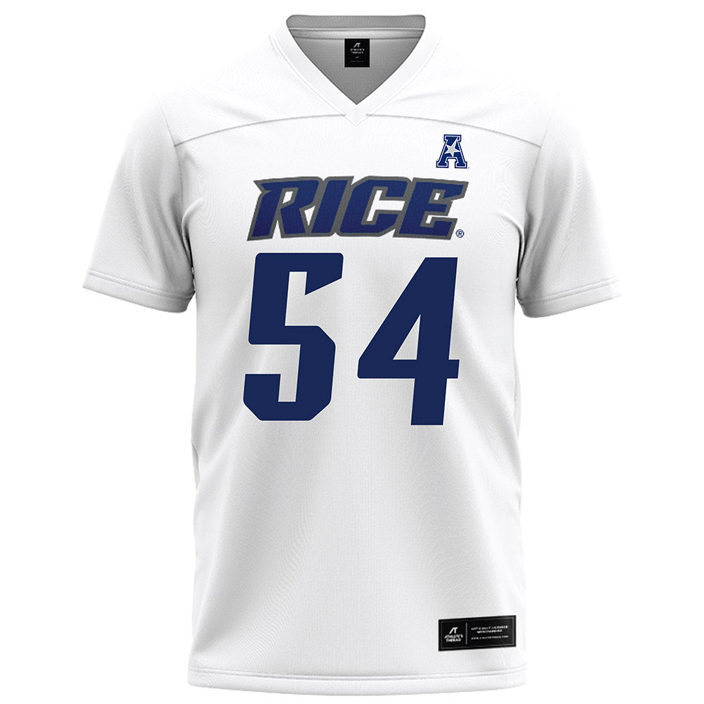Rice - NCAA Football : Austin Harnetiaux - White Football Jersey-0