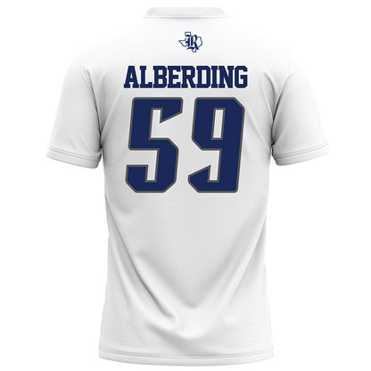 Rice - NCAA Football : Colter Alberding - White Football Jersey-1