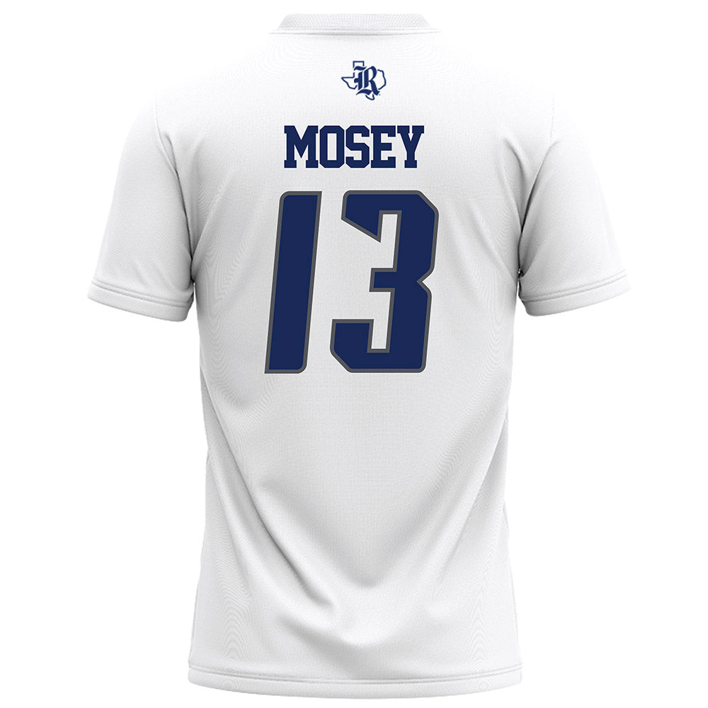 Rice - NCAA Football : Maxwell Mosey - White Football Jersey-1