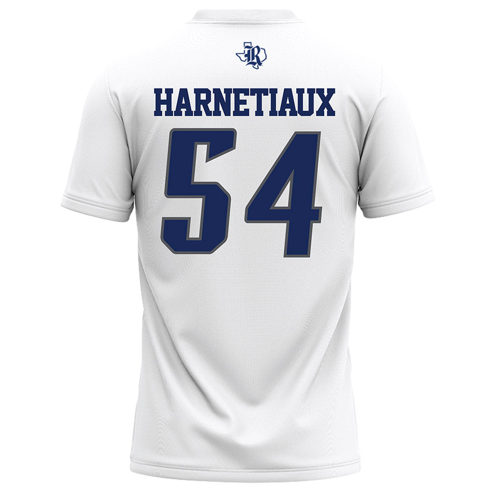 Rice - NCAA Football : Austin Harnetiaux - White Football Jersey-1