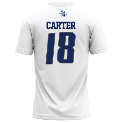 Rice - NCAA Football : Owen Carter - White Football Jersey-1