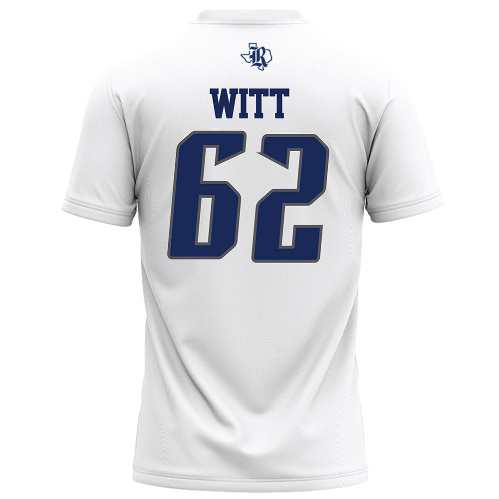 Rice - NCAA Football : Cullen Witt - White Football Jersey-1