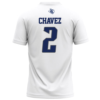 Rice - NCAA Football : Jo Chavez - White Football Jersey-1
