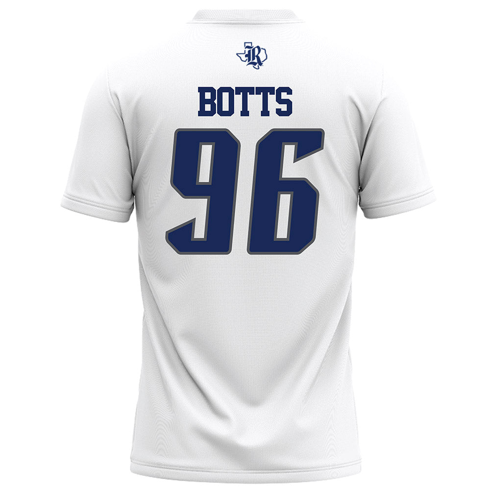 Rice - NCAA Football : Dillan Botts - White Football Jersey-1