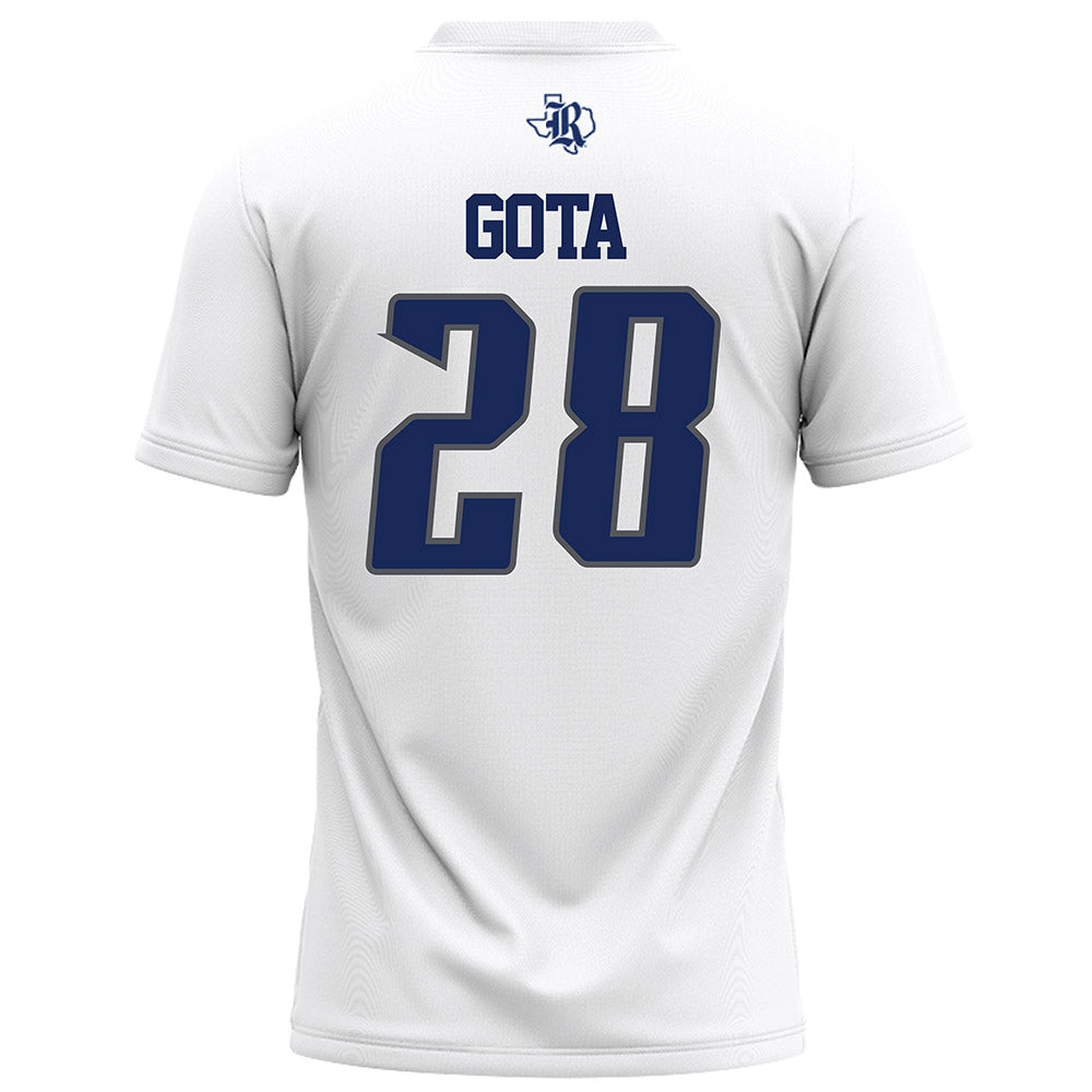 Rice - NCAA Football : Enock Gota - White Football Jersey-1