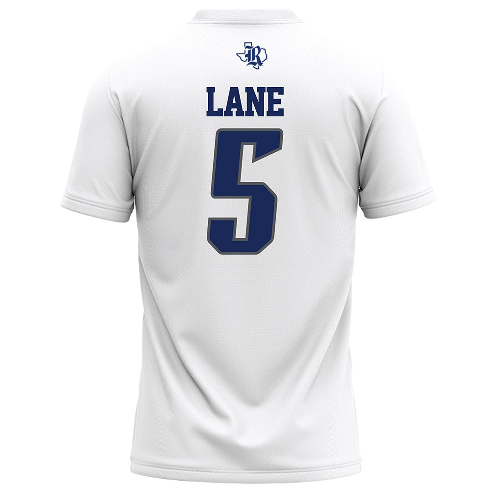Rice - NCAA Football : Davis Lane - White Football Jersey-1