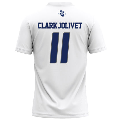 Rice - NCAA Football : Christopher Clark-Jolivet - White Football Jersey-1