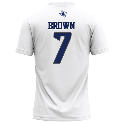 Rice - NCAA Football : Angelo "AJ" Brown - White Football Jersey-1