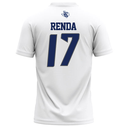 Rice - NCAA Football : Jake Renda - White Football Jersey-1