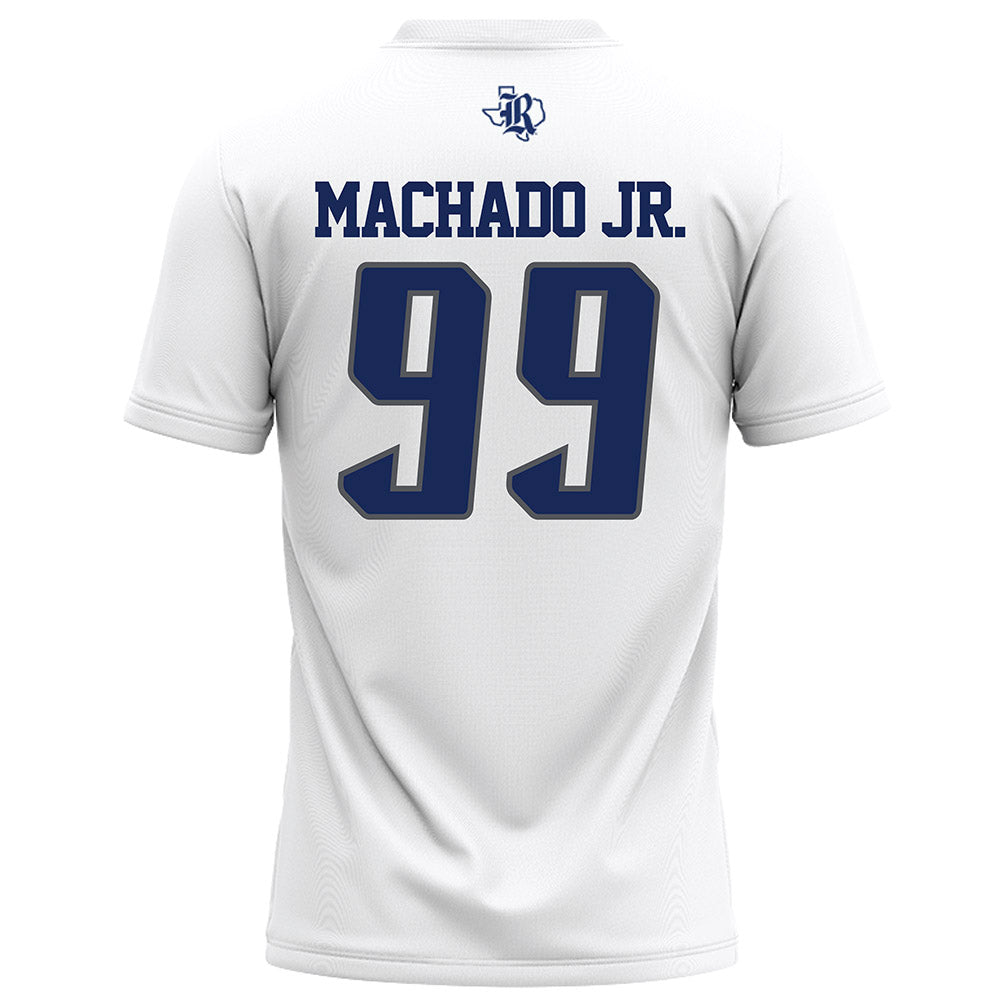Rice - NCAA Football : Jesus Machado Jr. - White Football Jersey-1
