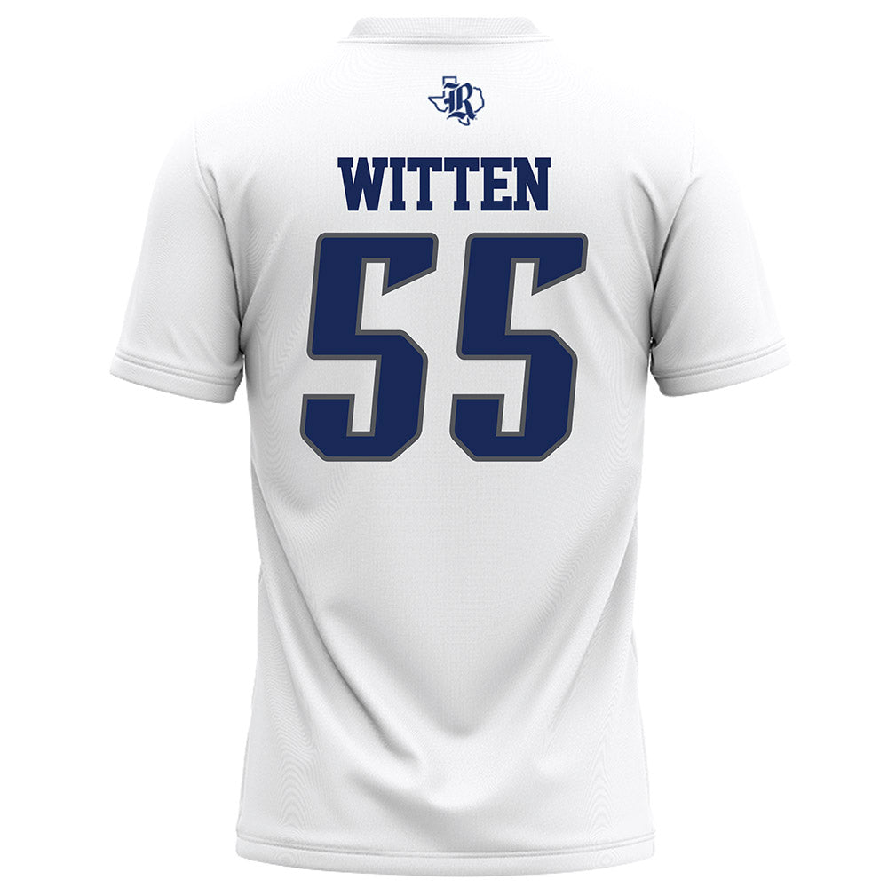 Rice - NCAA Football : CJ Witten - White Football Jersey-1