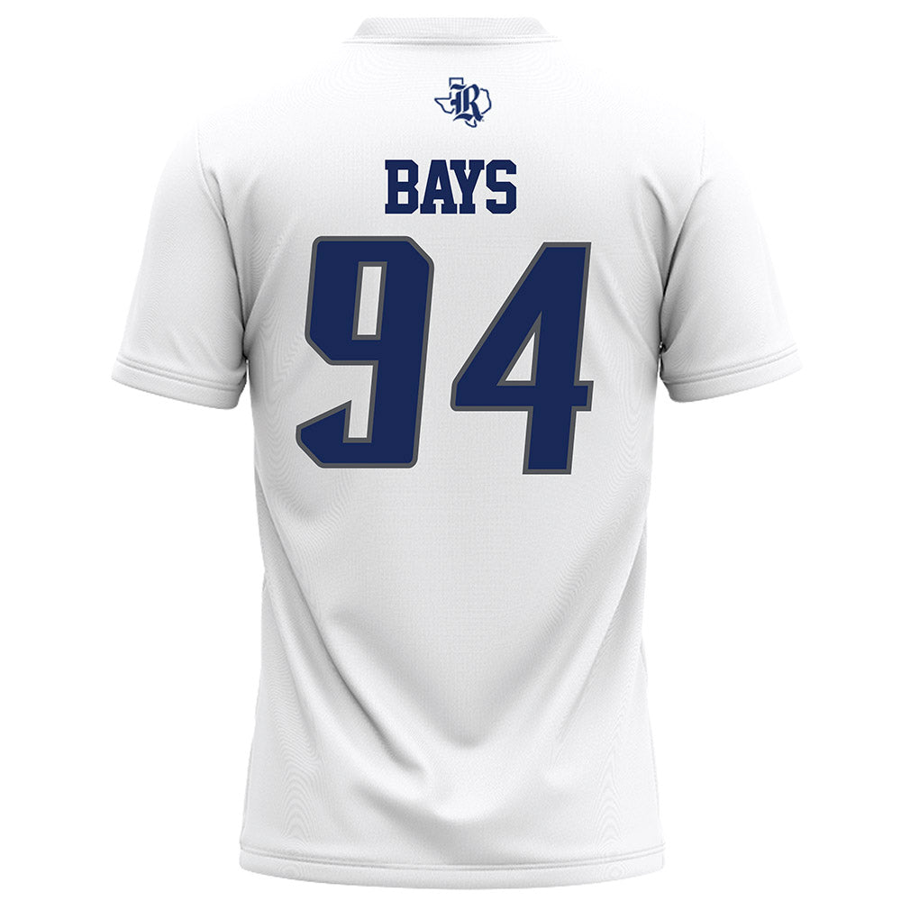 Rice - NCAA Football : Braden Bays - White Football Jersey-1