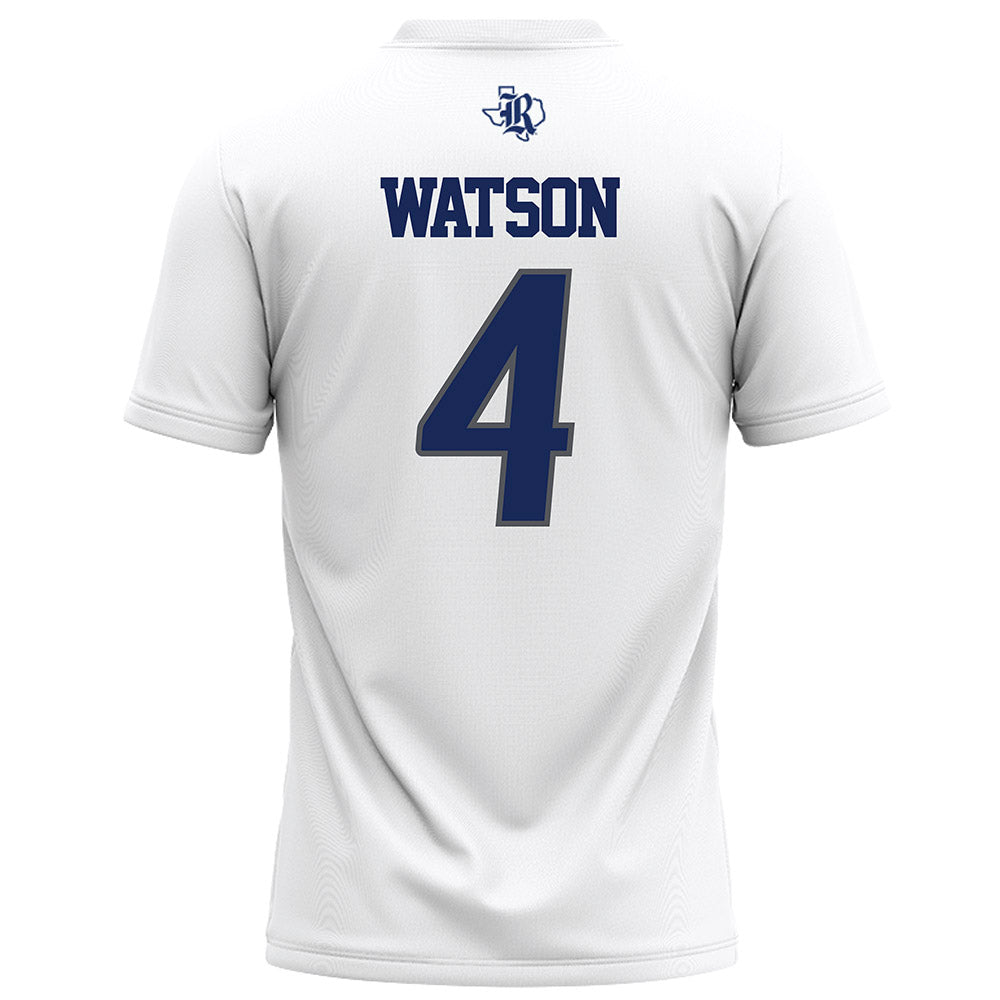 Rice - NCAA Football : Tariq Watson - White Football Jersey-1