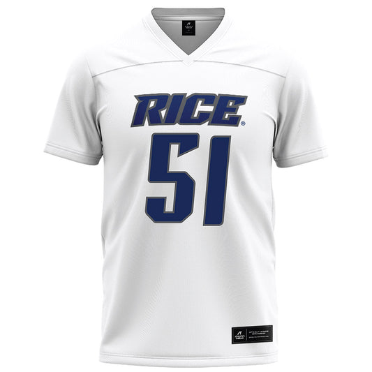 Rice - NCAA Football : Phoenix Derichsweiler - White Football Jersey-0