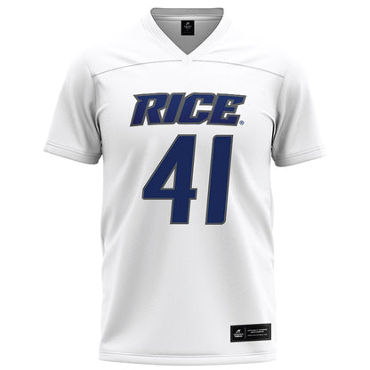 Rice - NCAA Football : Preston Healy - White Football Jersey-0