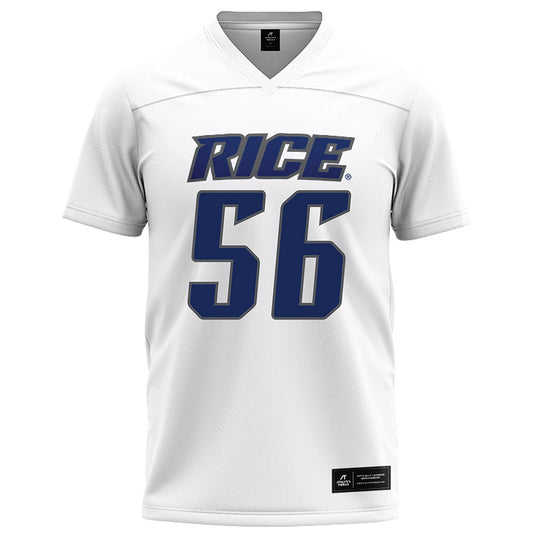 Rice - NCAA Football : Seth Clarke - White Football Jersey-0