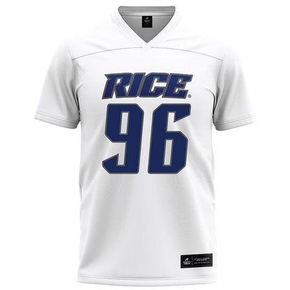 Rice - NCAA Football : Dillan Botts - White Football Jersey-0
