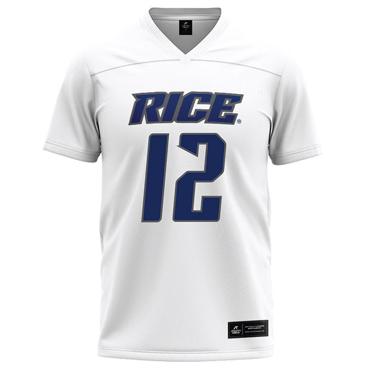 Rice - NCAA Football : Jamir Benjamin - White Football Jersey-0