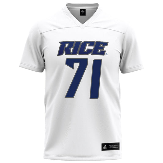 Rice - NCAA Football : Cole Principe - White Football Jersey-0