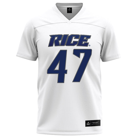 Rice - NCAA Football : Ty Thames - White Football Jersey-0