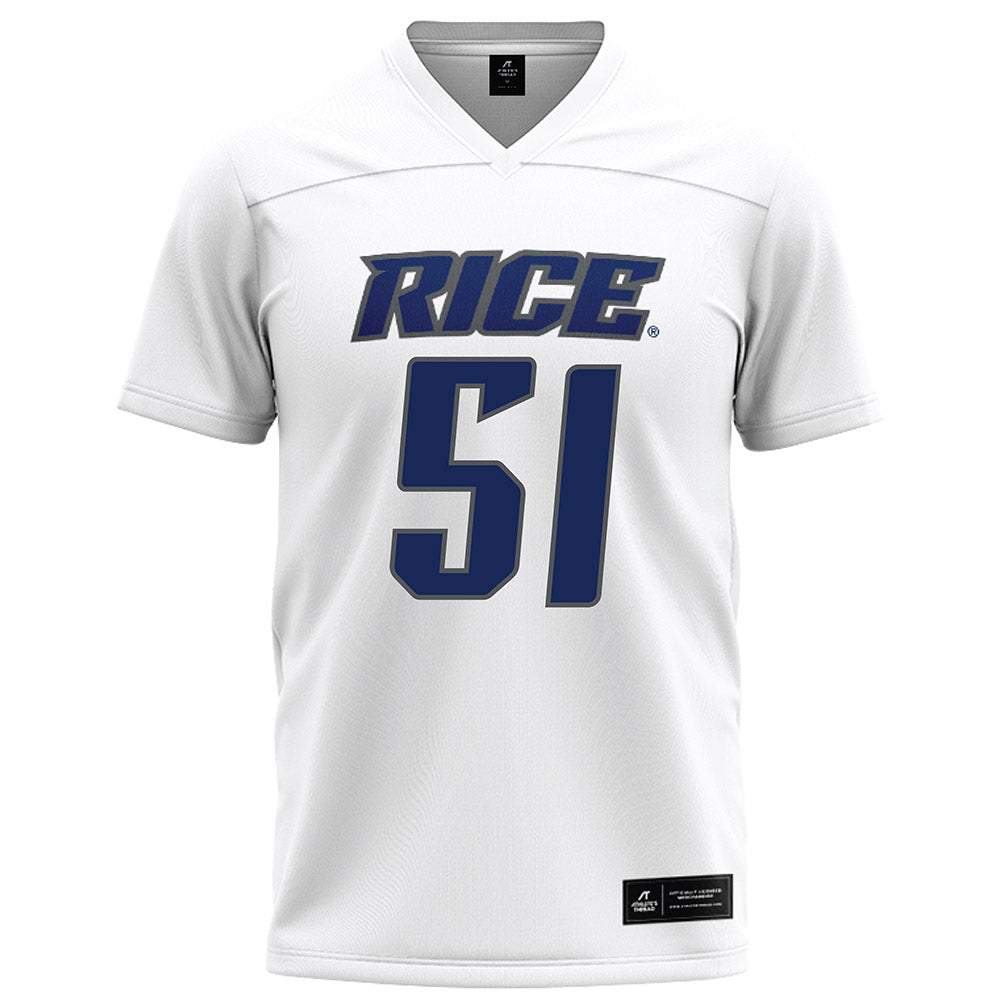 Rice - NCAA Football : Phoenix Derichsweiler - White Football Jersey-0