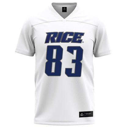 Rice - NCAA Football : Jackson Ranucci - White Football Jersey-0