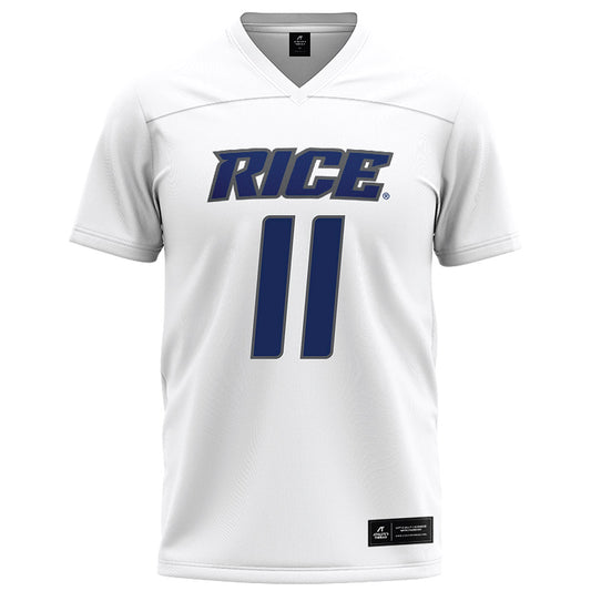 Rice - NCAA Football : Jacurri Brown - White Football Jersey-0