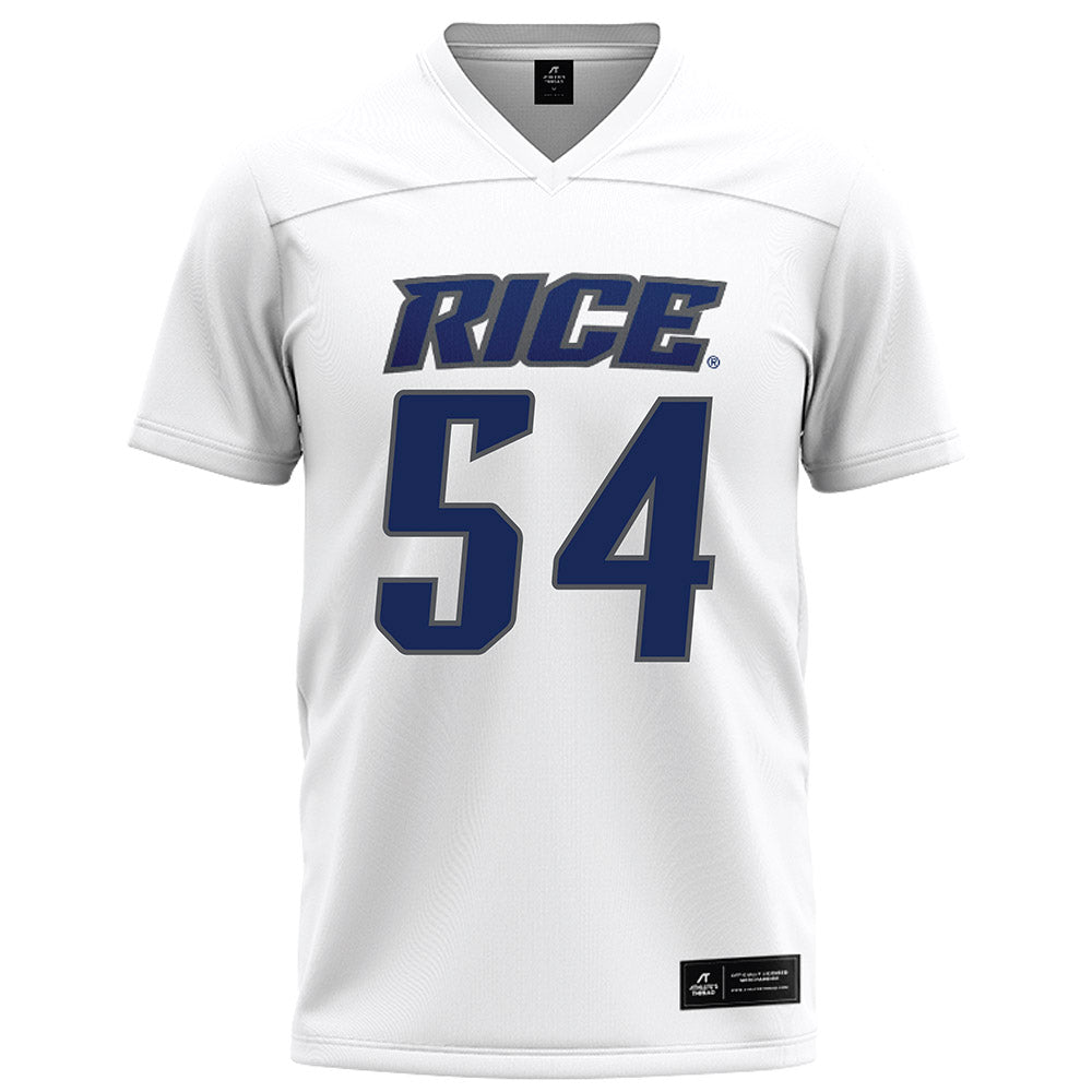 Rice - NCAA Football : Austin Harnetiaux - White Football Jersey-0